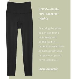 Knix NEW With Tags - Leakproof Go With The Flow leggings, active support workout